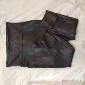 Spanx Faux Leather Leggings, L